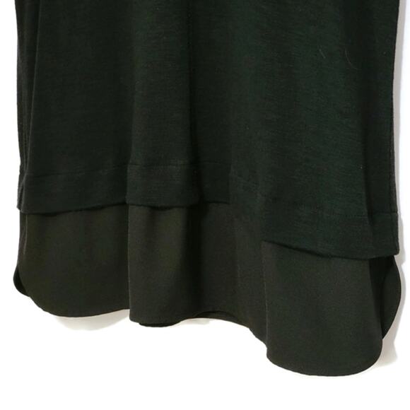 J Crew Scoop Neck Sleeveless Black Tiered Tunic Top Size Classic L - Picture 4 of 13